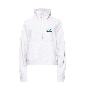 UCLA Women's Lounge Scuba Oversized 1/2 Zip Funnel Neck - Ultra Light Grey